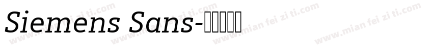 Siemens Sans字体转换
